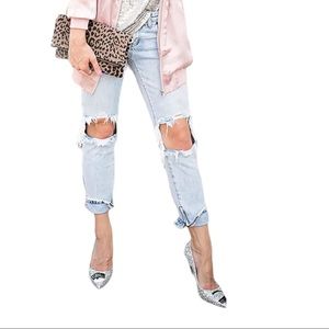 One Teaspoon Freebirds Low Waist Short Rise Rigid Skinny Leg 7/8 Length- SZ 29​